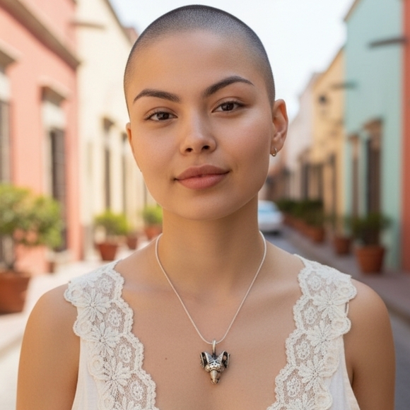 ✨️OOAK! Vintage Sterling Silver Ram head pendant - Picture 3 of 14